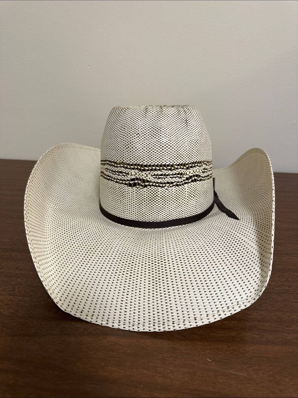 Ariat Bangora Straw Punchy 4.5” Brim Cowboy Hat Size 7